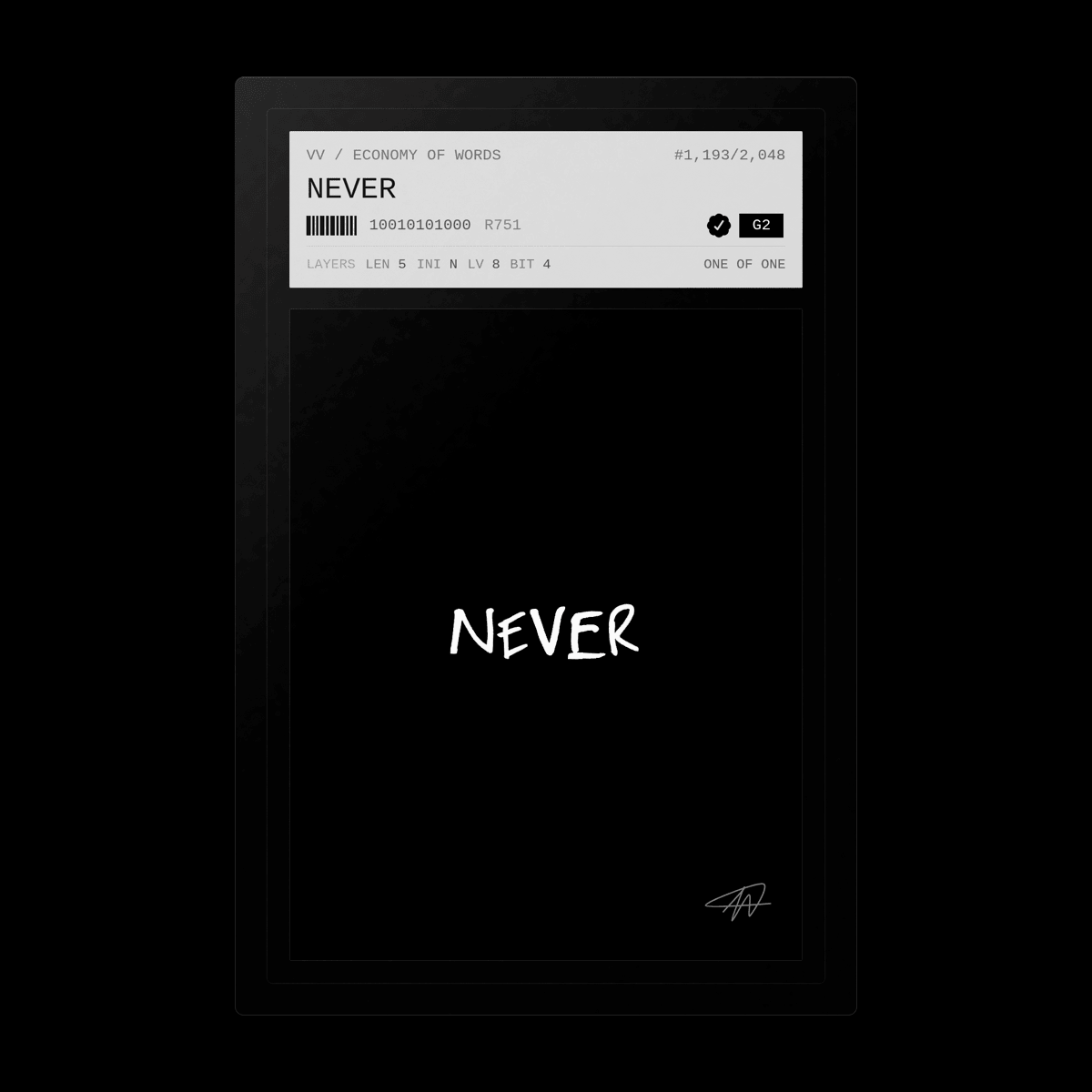 never