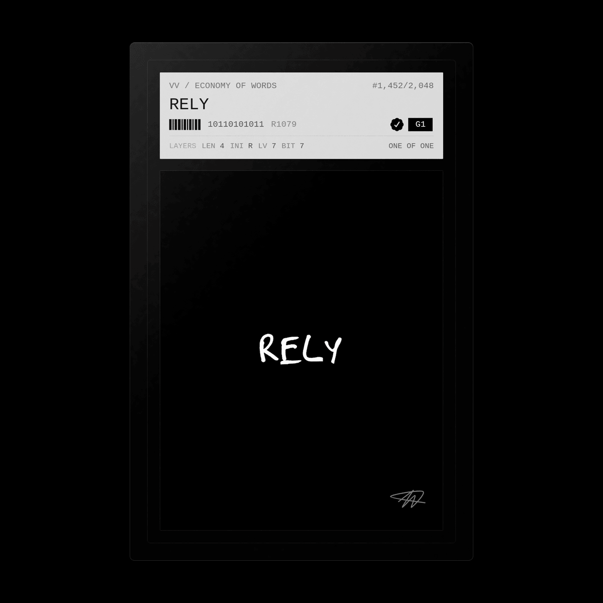 rely