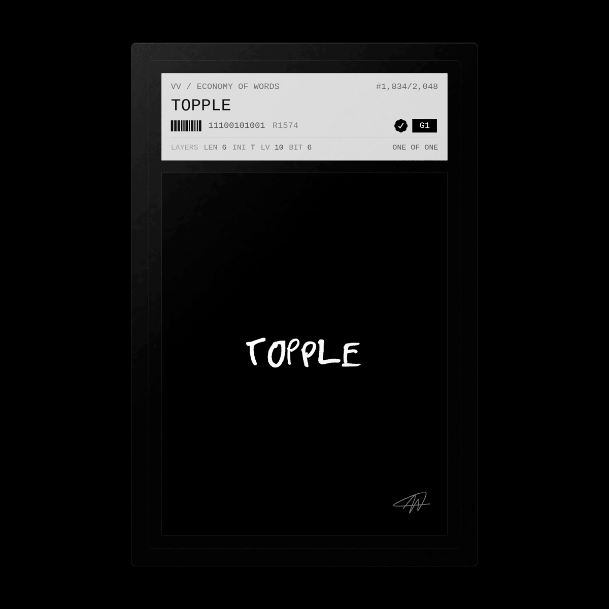 topple